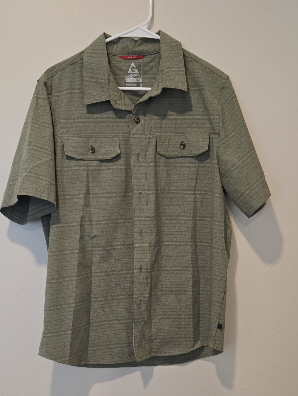 Gerry Weber Short-Sleeve Button-Down Shirt - Sage Green